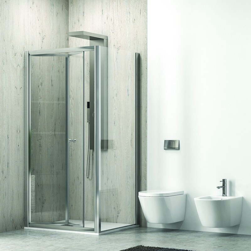 Cabina doccia 80x80cm apertura a libro KM4000S kamalu - 1