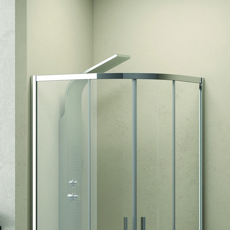 Cabina doccia 80x80 semicircolare vetro 8mm anticalcare altezza 200 KE2000 kamalu - 3