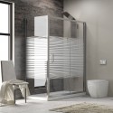 Box doccia angolare 150x80 vetro serigrafato kamalubagno