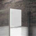 Box doccia 150x80 angolo vetro serigrafato altezza 180cm K410NS kamalu - 7
