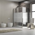 Box doccia 130x80 vetro serigrafato altezza 180cm K410NS kamalu - 10
