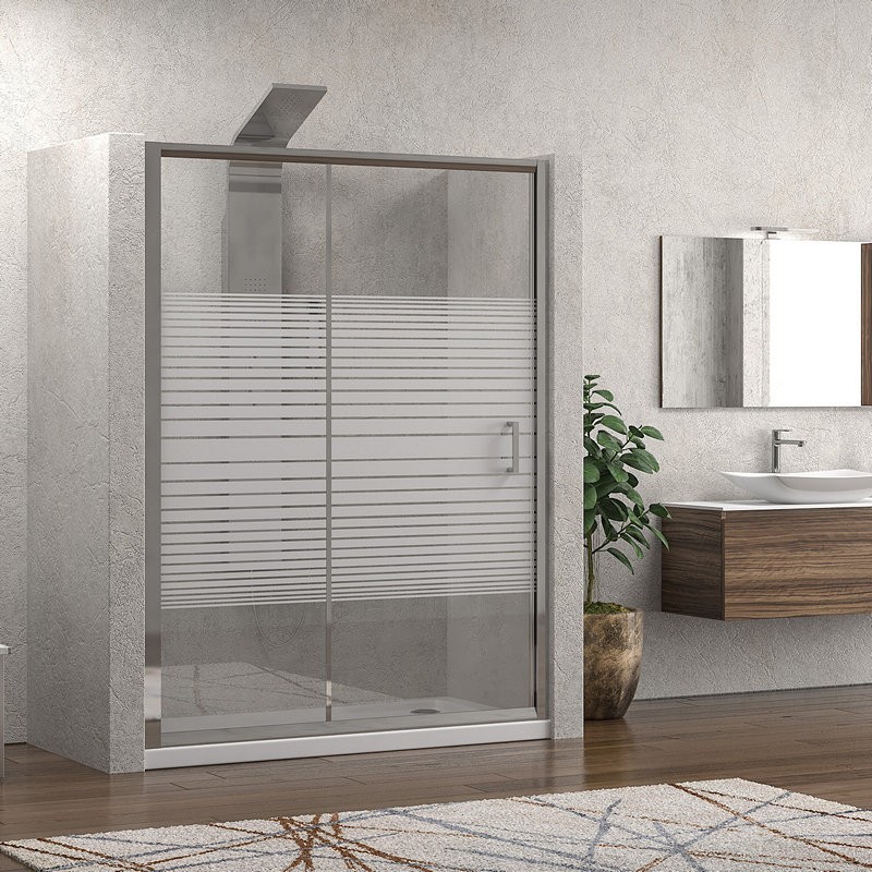 Nicchia cristallo serigrafato 140cm altezza 180cm K410N kamalu - 2