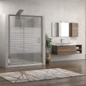 Box doccia un lato 130cm cristallo serigrafato altezza 180cm K410N kamalu - 1