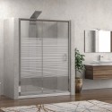 Box doccia a nicchia 120cm vetro serigrafato altezza 180cm K410N kamalu - 1