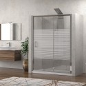 Box doccia a nicchia 120cm vetro serigrafato altezza 180cm K410N kamalu - 4