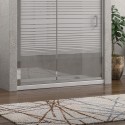 Box doccia a nicchia 120cm vetro serigrafato altezza 180cm K410N kamalu - 6