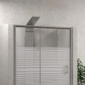 Box doccia a nicchia 120cm vetro serigrafato altezza 180cm K410N kamalu - 7