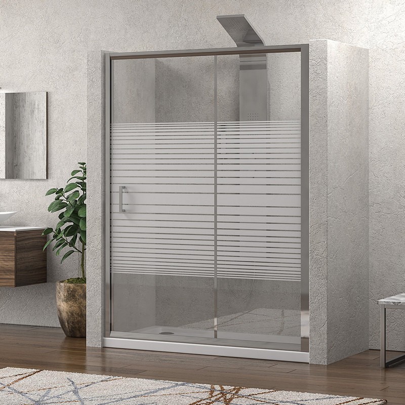 Doccia nicchia 100cm vetro serigrafato altezza 180cm K410N kamalu - 2