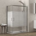 Box doccia angolo 80x70 altezza 180cm vetro serigrafato K410 kamalu - 2