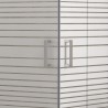 Box doccia angolo 70x70 altezza 180cm vetro serigrafato K410 kamalu - 5