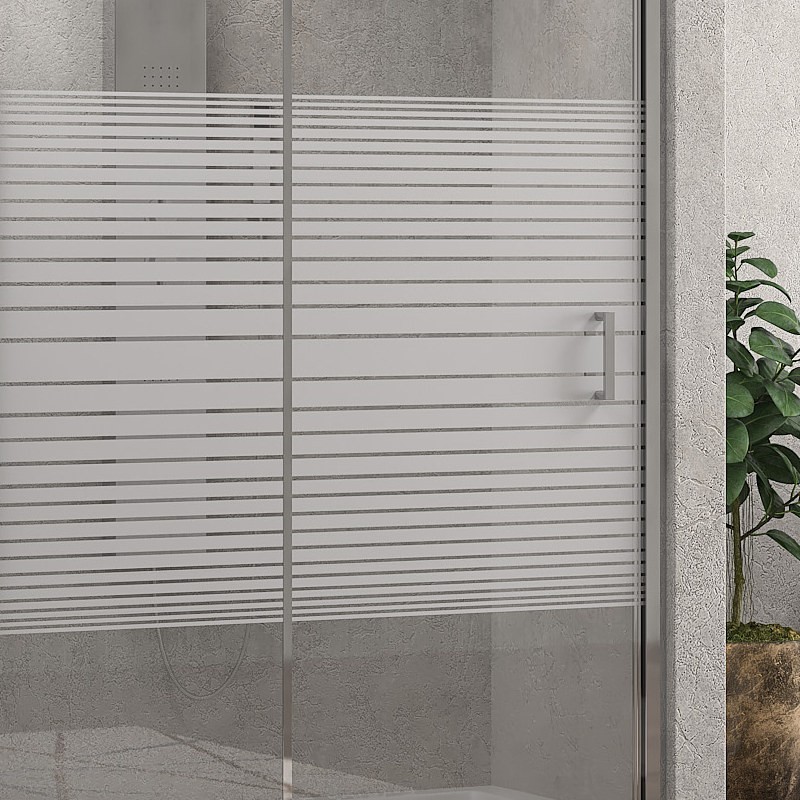 Doccia nicchia 100cm vetro serigrafato altezza 180cm K410N kamalu - 4