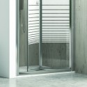 Porta nicchia a libro 70cm vetro serigrafato altezza 180cm KM4000S kamalu - 6