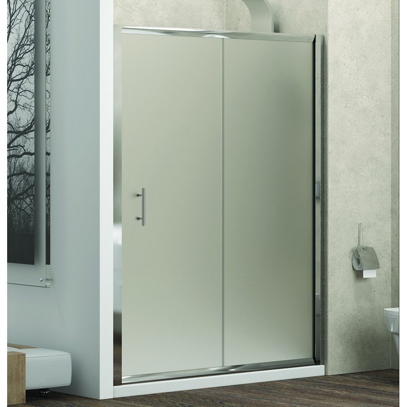 Nicchia doccia 120cm vetro satinato anticalcare KF5000 kamalu - 2