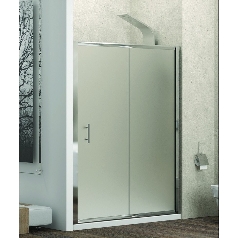 Nicchia doccia 120cm vetro satinato anticalcare KF5000 kamalu - 5