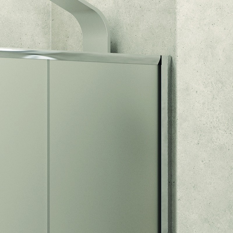 Porta doccia nicchia 100cm vetro satinato anticalcare KF5000 kamalu - 6