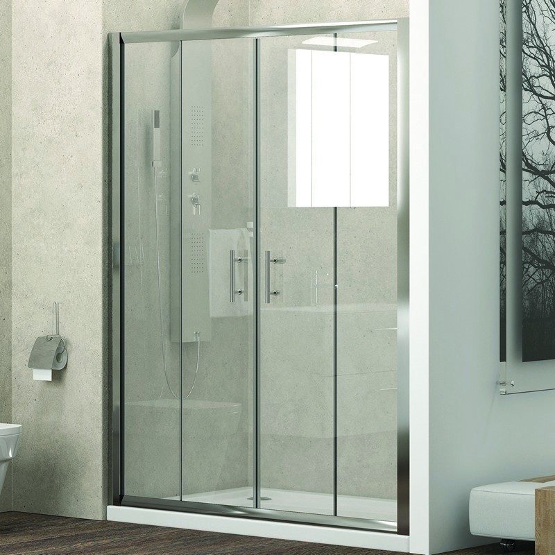 Box doccia 210 cm apertura scorrevole centrale KF6000 Kamalu