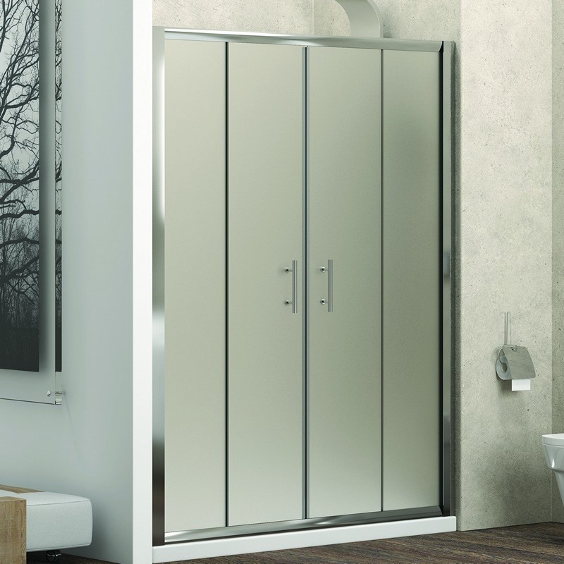 Doccia un lato 190 cm vetro satinato apertura centrale KF6000 kamalu - 1
