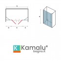 Doccia saloon 145 cm con laterali fissi | KPX7000 kamalu - 4
