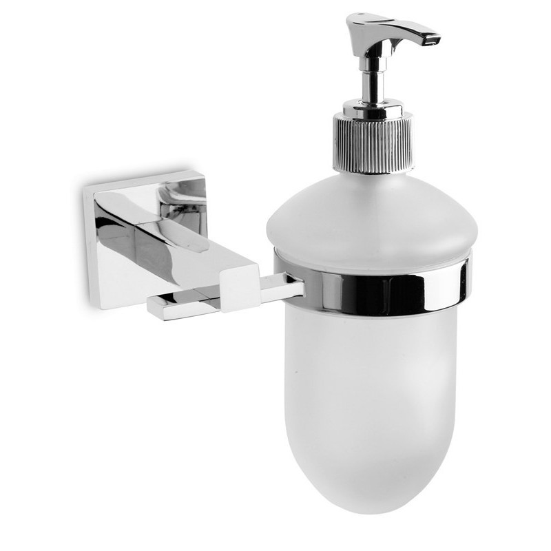 Dosasapone con erogatore in vetro e ottone a muro modello ELTO-3478 kamalu - 1