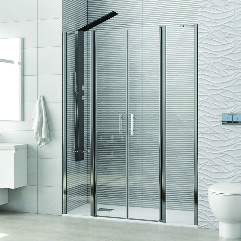 Box doccia nicchia 150-155 cm con 2 battenti KPX7000 kamalu - 1