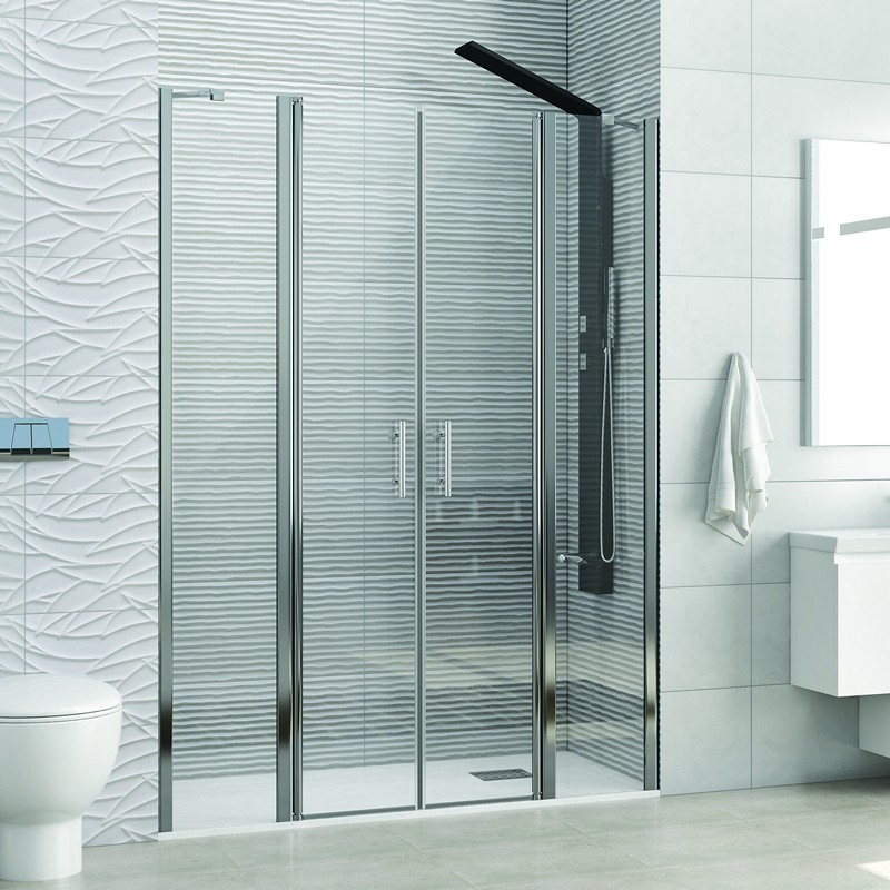 Box doccia nicchia 150-155 cm con 2 battenti KPX7000 kamalu - 9