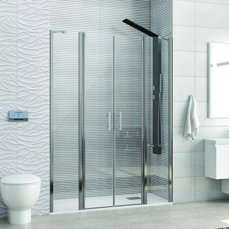 Box doccia nicchia 150-155 cm con 2 battenti KPX7000 kamalu - 2