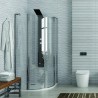 Box doccia semicircolare 80x80 ante battenti KPX2000 kamalu - 1