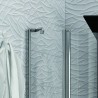 Box doccia 90x90 semicircolare ante battenti KPX2000 kamalu - 5