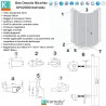 Box doccia 90x90 semicircolare ante battenti KPX2000 kamalu - 3
