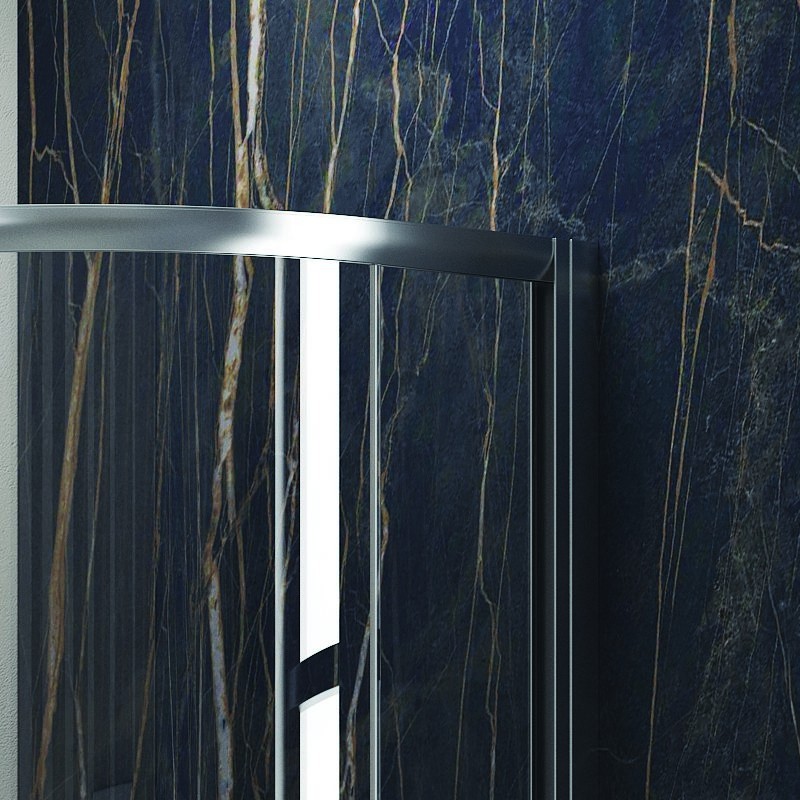 Box doccia 80x80 cristallo 6 mm semicircolare KF2000 kamalu - 7