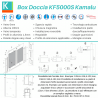 Box doccia 150x70cm vetro anticalcare 6mm modello KF5000S kamalu 
