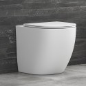 Vaso wc filoparete senza brida colore bianco opaco MIL-B