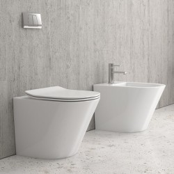 Sanitari filomuro con sedile soft close | KLEA-TF kamalu - 1