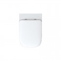 Vaso e bidet filomuro ceramica sistema soft-close m kamalu 