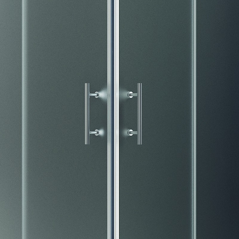 Box doccia angolare 120x80 cm cristallo satinato KF1000 kamalu - 7