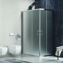 Box doccia 80x80 angolare opaco KF1000 kamalu - 2
