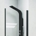 Porta doccia 70cm con profili neri NICO-C3000 kamalu - 6