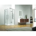 Box doccia 90x80 angolare due ante battenti KT1000 kamalu - 7