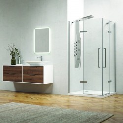 copy of Box doccia 100x80 angolare due ante battenti KT1000 kamalu - 1