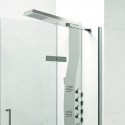 Box doccia 140x90 angolare doppio battente KT1000 kamalu - 5