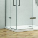 Box doccia 140x90 angolare doppio battente KT1000 kamalu - 6
