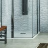 Cabina doccia angolare 80x80 a doppio battente K1200 kamalu - 6