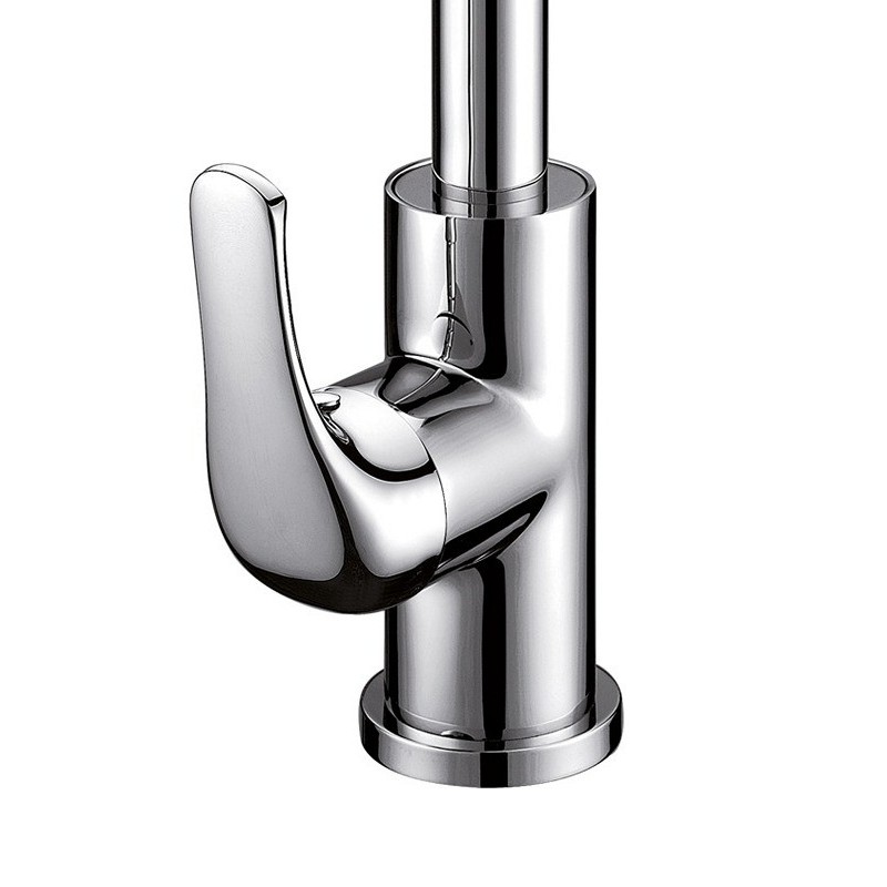 Miscelatore cucina canna girevole ottone cromato K-21650 kamalu - 2
