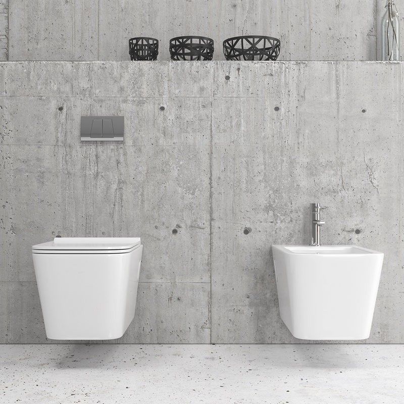 WC sospeso senza brida per bagni stretti: Offerta