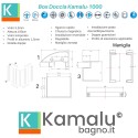 Box doccia angolo 80x80 scorrevole altezza 190 Kamalu-1000 kamalu - 3