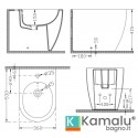 Sanitari a muro senza brida Nelu-T kamalu - 5