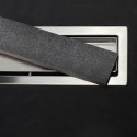 Canalina per doccia 75cm tappo in acciaio o piastrella con sifone C-750 kamalu - 2
