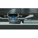 Canalina doccia 65cm con coperchio in vetro nero CN-650 kamalu - 6