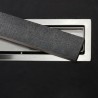 Canalina per doccia 75cm con coperchio in vetro nero CN-750 kamalu - 5