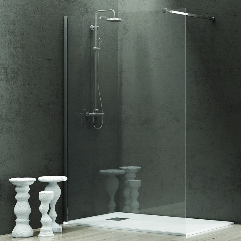 Doccia walkin 170cm Walk-in cristallo trasparente  KW1000 kamalu - 2